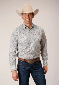 ROPER 1626 MULTI BLUE MINI FLORAL PRINT