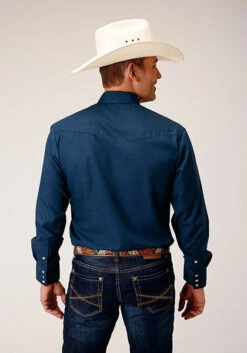 ROPER 1636 SOLID BROADCLOTH - SUMMER NAVY -Stetson Clothing Shop 0100100250512c 21e0022e 402b 4c63 a601 cd641fcea5a7
