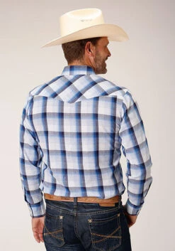 ROPER 1631 MULIT BLUE/WHITE PLAID -Stetson Clothing Shop 0100101010583c 32eed8ed 84c0 4534 a393 75a3e49971a0