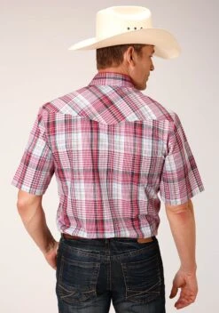 ROPER 1632 RED PRIMARY COLORS PLAID 5 ROPER 1632 RED PRIMARY COLORS PLAID -Stetson Clothing Shop 0100201010584c