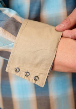 Roper Beach Dobby Long Sleeve Shirt -Stetson Clothing Shop 0300100620480c