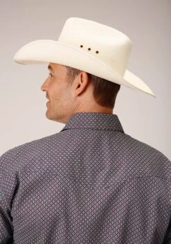 Roper Classic Geo Long Sleeve Shirt -Stetson Clothing Shop 0300102254021c