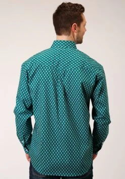 ROPER 1383 POINT DIAMONDS - TEAL 5 ROPER 1383 POINT DIAMONDS - TEAL -Stetson Clothing Shop 0300103250181c