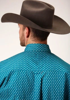 ROPER AMARILLO ALLOVER PRINT 1POCKET BUTTON -Stetson Clothing Shop 0300103260168c