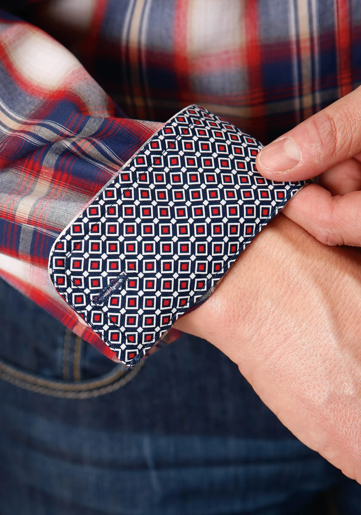 Roper Button Up Independence Plaid Long Sleeve Shirt 3 Roper Button Up Independence Plaid Long Sleeve Shirt - Image 3