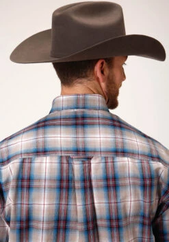 ROPER AMARILLO Y/DYED PLAIDS 1 OPEN POCKET -Stetson Clothing Shop 0300103791032c