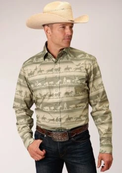Roper Cowboy Rugby Long Sleeve Vintage Shirt