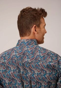 Roper Independence Foulard Short Sleeve Shirt -Stetson Clothing Shop 0300203264020c