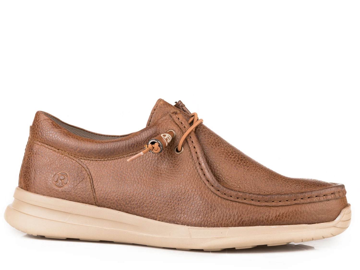 ROPER LOW TOP ELASTIC LACE UP SHOE LEATHER 1 ROPER LOW TOP ELASTIC LACE UP SHOE LEATHER