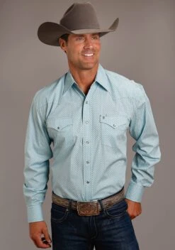 Stetson Snap Silver Diamond Long Sleeve Shirt