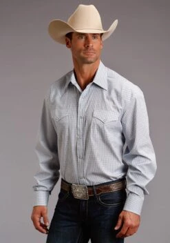 STETSON SNAP 2 POCKET PLAID -Stetson Clothing Shop 1100104780036a