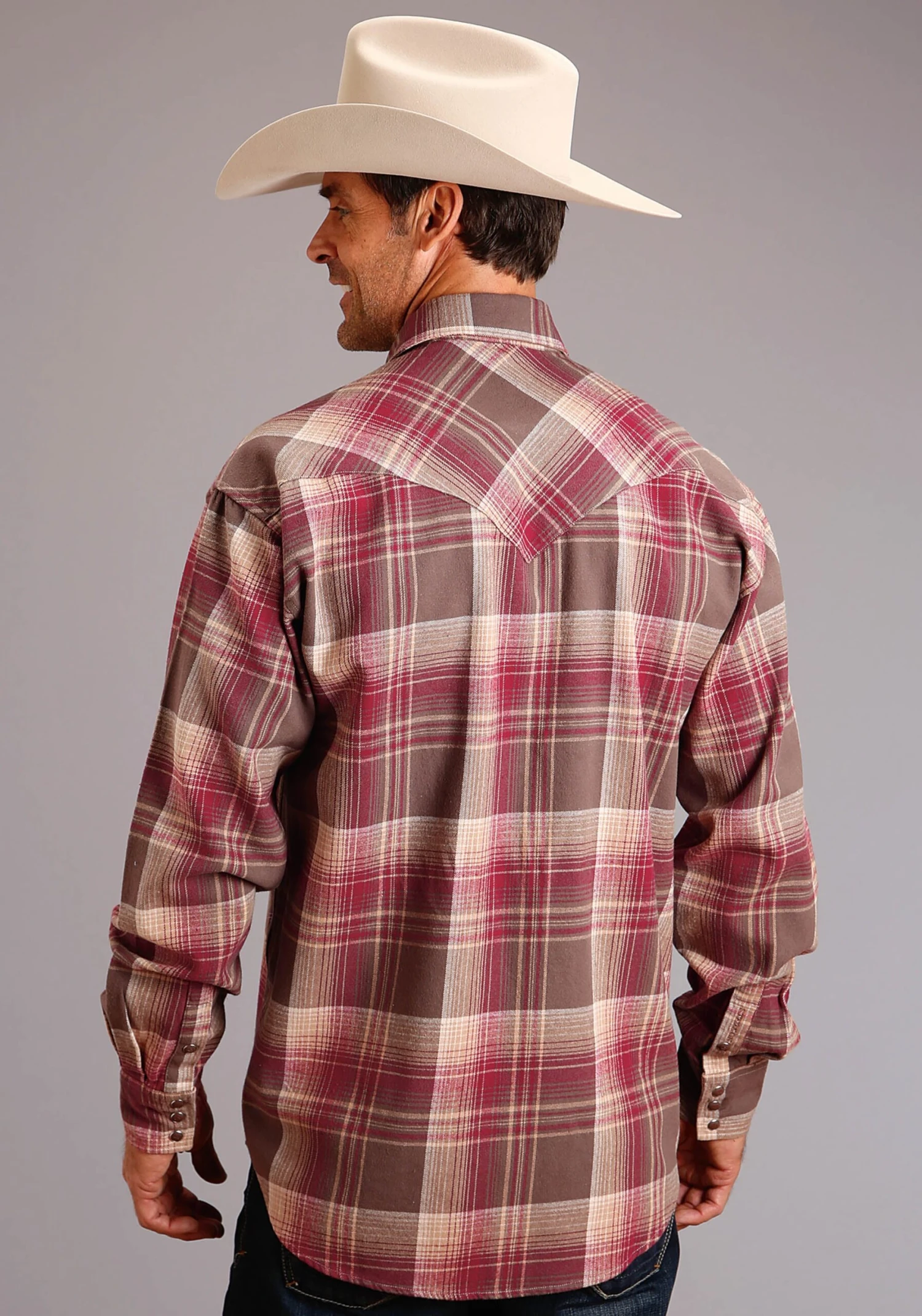 Stetson Brushed Twill Long Sleeve Shirt 2 Stetson Brushed Twill Long Sleeve Shirt - Image 2
