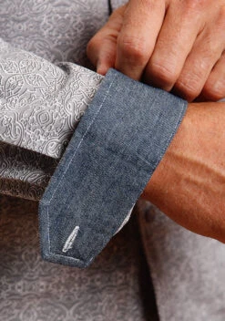 Stetson Shadow Medallion Long Sleeve Shirt -Stetson Clothing Shop 1100105264006c