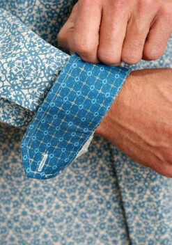 Stetson Vintage Pattern Long Sleeve Shirt -Stetson Clothing Shop 1100105266060c