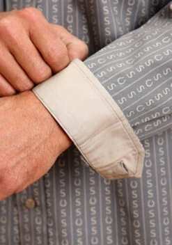 Stetson Horseshoe Stripe Long Sleeve Shirt -Stetson Clothing Shop 1100105266063c