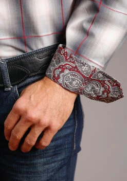 Stetson Smoke Ombre Long Sleeve Shirt -Stetson Clothing Shop 1100105790367c