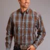 Stetson Lake Plaid Long Sleeve Shirt
