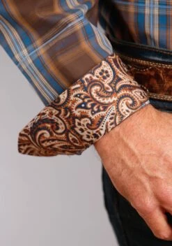 Stetson Lake Plaid Long Sleeve Shirt -Stetson Clothing Shop 1100105796044c