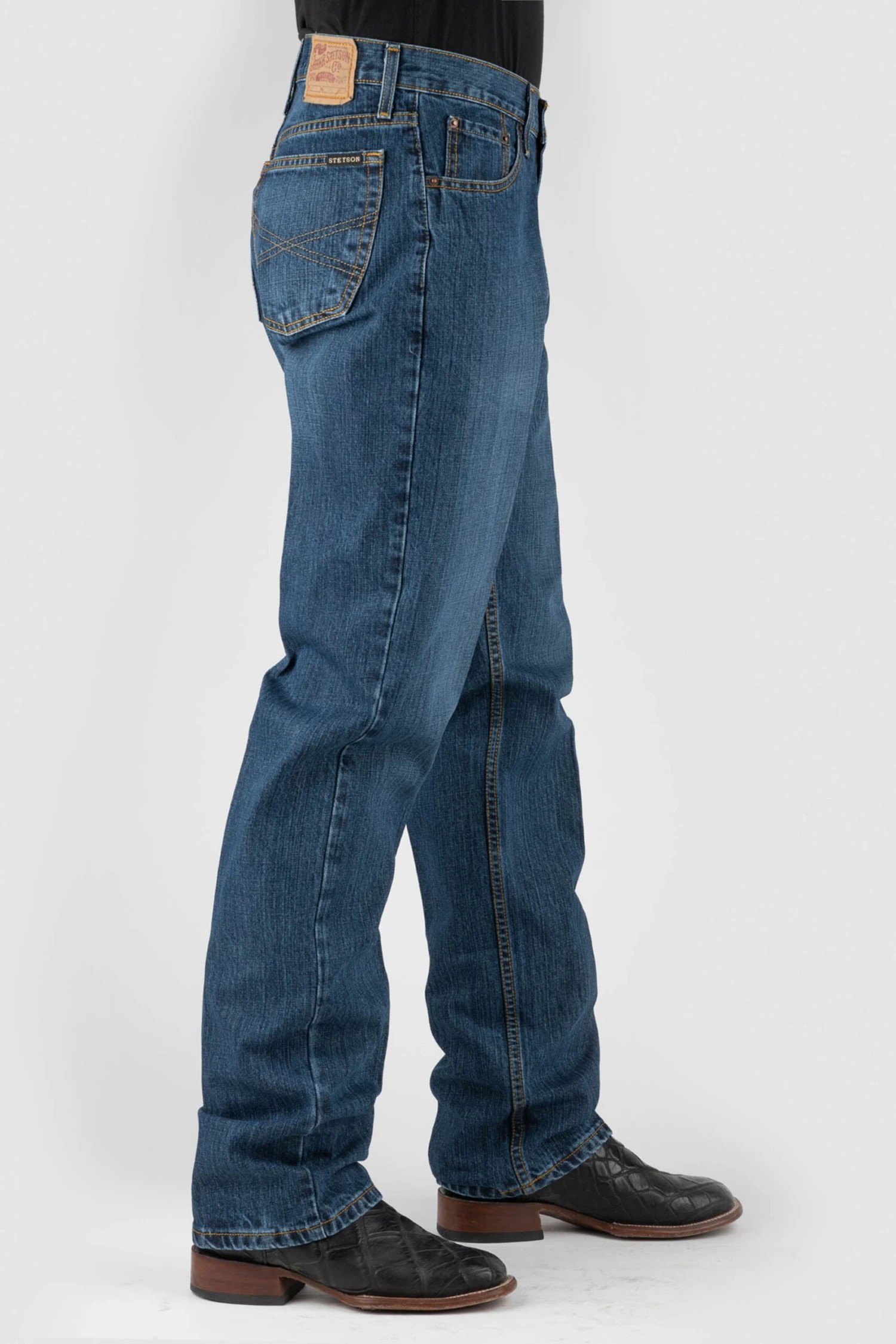 Stetson "X" EMB ON BACK POCKET CLASSIC WASH 1 Stetson "X" EMB ON BACK POCKET CLASSIC WASH