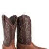 John B. Stetson Brandy Caiman Square Toe Boot