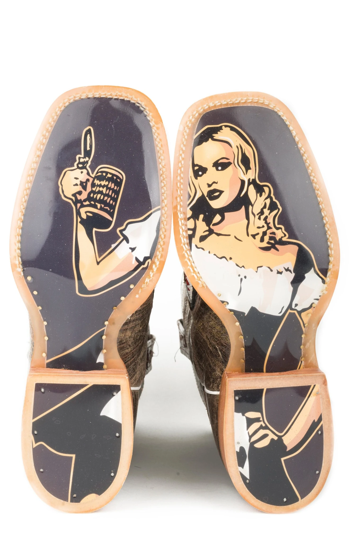 Tin Haul "Gnarly Shark" Square Toe Boot 2 Tin Haul "Gnarly Shark" Square Toe Boot - Image 2