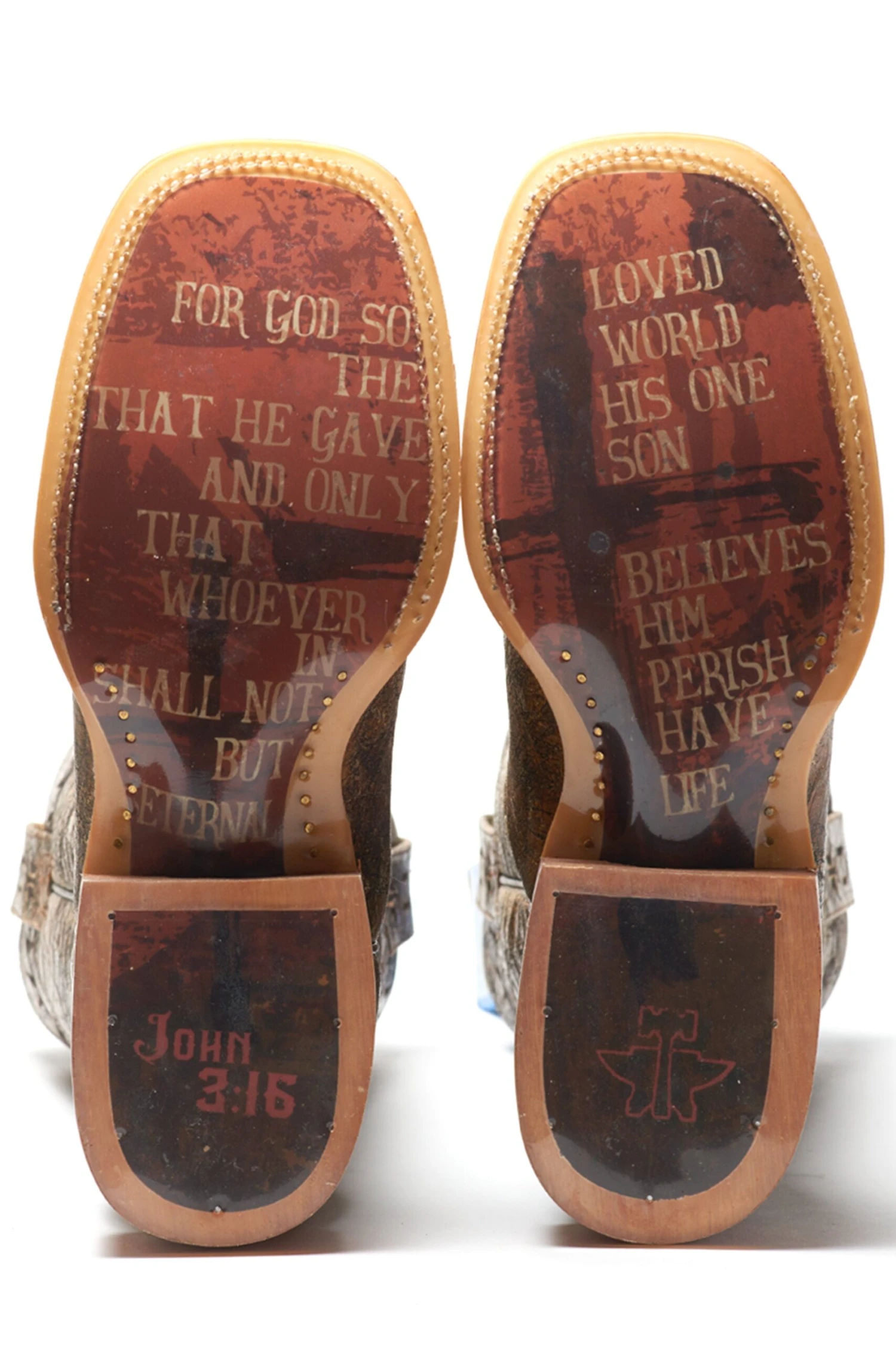 Tin Haul "John 3:16" Square Toe Boot 2 Tin Haul "John 3:16" Square Toe Boot - Image 2